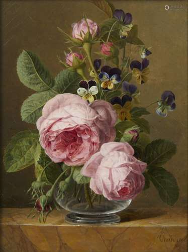 422- Jan Frans Van DAEL (Anvers 1764 - Paris 1840) Roses et ...