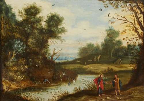 386- Attribué à Isaac van OOSTEN (1613 - 1661) La tentation ...