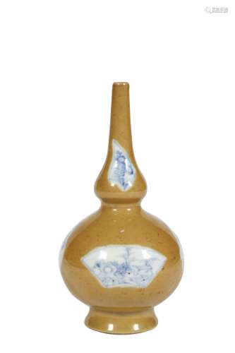 98-Chine : vase soliflore en porcelaine de Chine à décor de ...