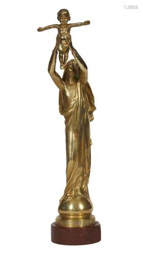 272-Albert ROZE (1861-1952) La Vierge d'Albert (Notre-Dame d...