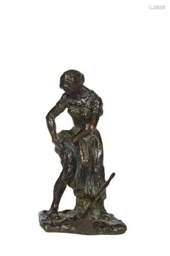 251-Gaston BROQUET (1880-1947) Femme à la robe Sculpture en ...