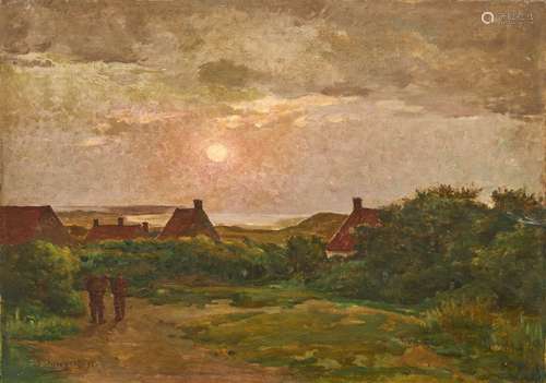 468-Fernand STIEVENART (1862-1922) Paysage de la côte d'opal...