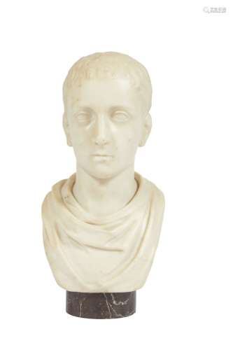195-Buste d'enfant romain en marbre. XIXème siècle Socle en ...