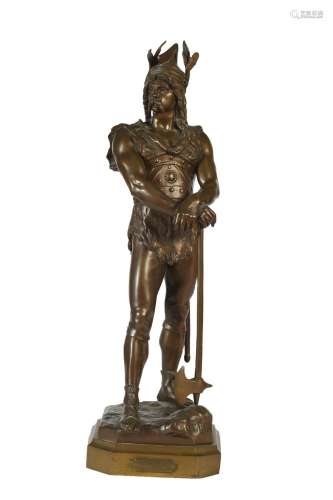 276-Marcel DEBUT (1865-1933) Vercingétorix Sculpture en bron...