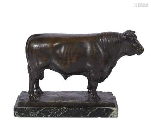 258-Georges MALISSARD (1877-1942) Buffalo Sculpture en bronz...