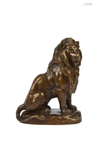 259-Pierre Louis ROUILLARD (1820-1881) Le lion Sculpture en ...