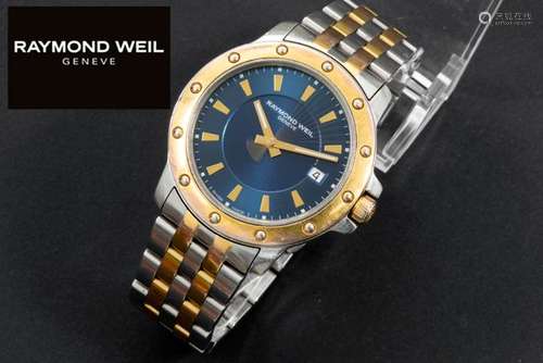 RAYMOND WEIL volledig origineel polshorloge in staal en goud...