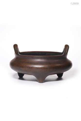 A BRONZE CENSER.QING PERIOD