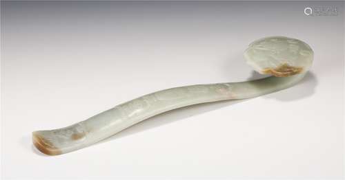 A CHINESE WHITE JADE RUYI