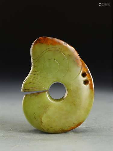 A CHINESE HARDJADE ORNAMENTS