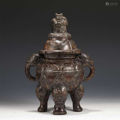 A CHINESE AGARWOOD CENSER