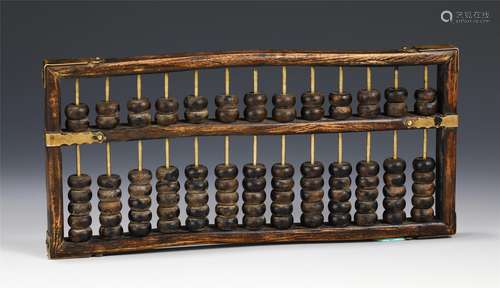 A CHINESE WOOD ABACUS