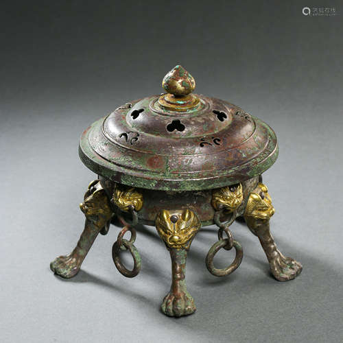 MING DYNASTY, CHINESE COPPER INCENSE BURNER