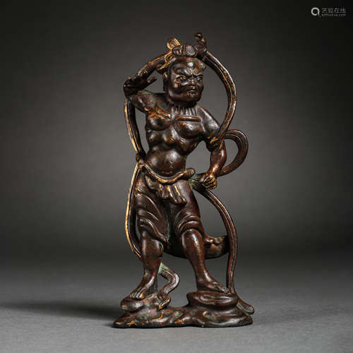 BRONZE WARRIOR, QING DYNASTY, CHINA