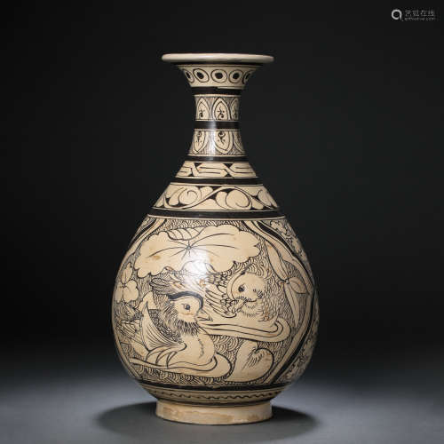 CIZHOU WARE YU HU CHUN VASE, SONG DYNASTY, CHINA