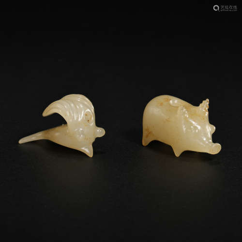 HAN DYNASTY, A GROUP OF CHINESE HETIAN JADE
