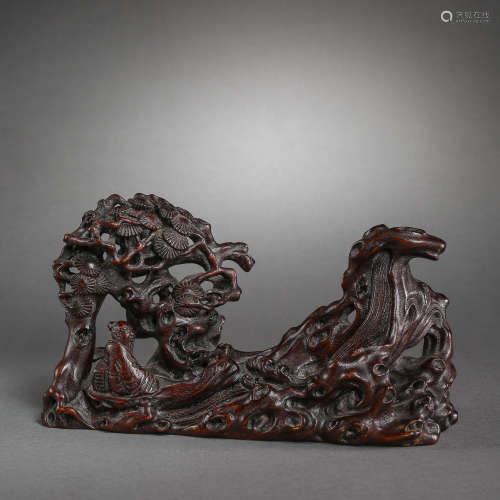 CHINESE QING DYNASTY WOOD CARVING ORNAMENTS