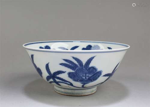 Chinese Blue & White Porcelain Bowl