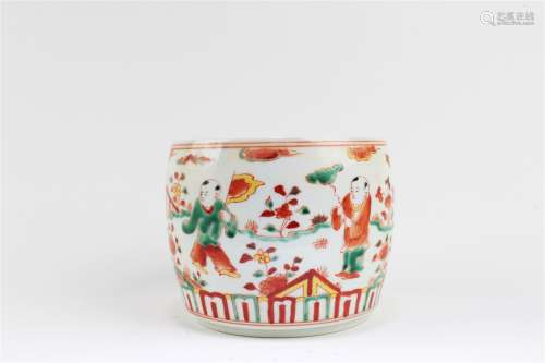 Chinese Porcelain Cricket Container