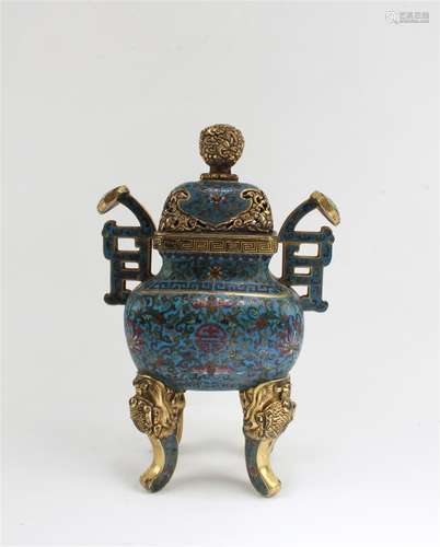 Chinese Cloisonne Censer