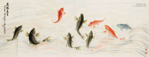 吴青霞（1910-2008） 飞腾万里 纸本设色 软片