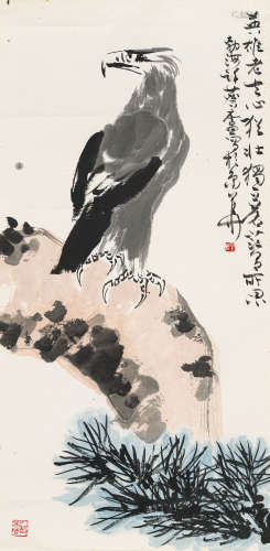 许麟庐（1916-2011） 英雄图 纸本设色 镜心
