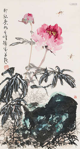 孙其峰（b.1920） 富贵图 纸本设色 镜心