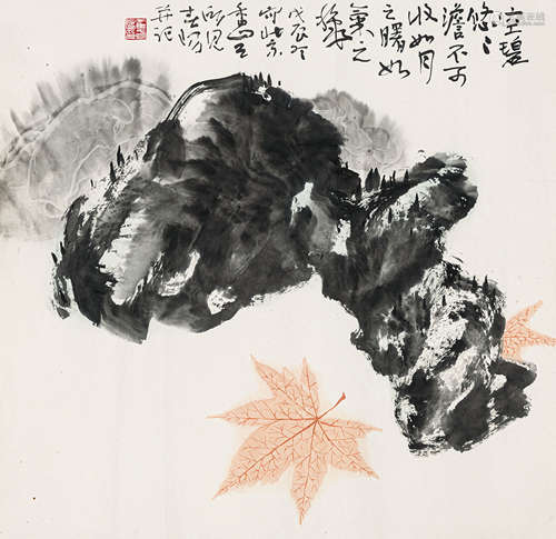 霍春阳（b.1946） 香山红叶 纸本设色 镜心