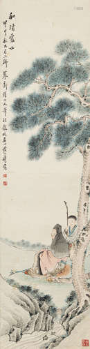 黄山寿（1855-1919） 和靖处士图 纸本设色 立轴