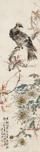 胡铁梅（1848-1899） 雄鹰 纸本设色 立轴
