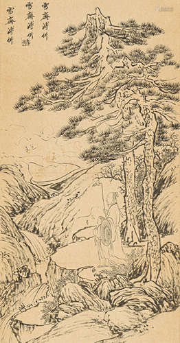 溥 伒（1893-1966） 画稿 纸本水墨 立轴