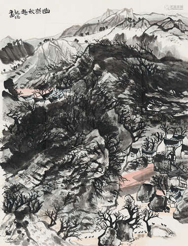 龙 瑞（b.1946） 幽燕秋趣 纸本设色 软片