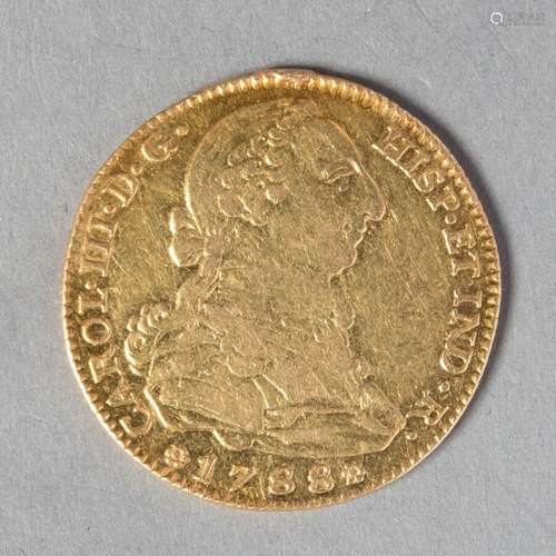 ESPAGNE CHARLES III 4 ESCUDOS 1788 MADRID M 13 gr 37 KM 54/1...