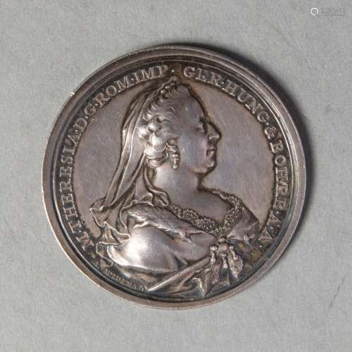 AUTRICHE MARIE THERESE (1740-1780): médaille en argent du 22...