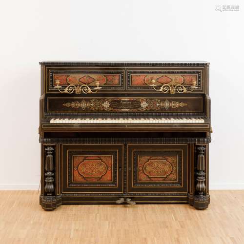 Piano droit. Aucher, Paris. Epoque Napoléon III. Ca. 1850.