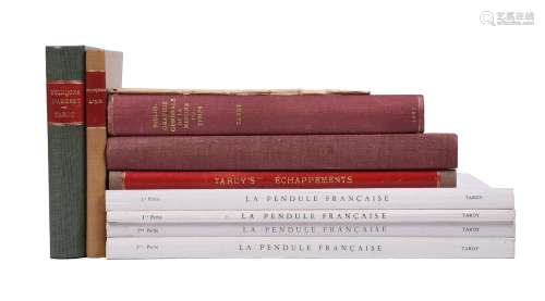 FRENCH HOROLOGICAL PUBLICATIONS BY TARDY, Nine volumes: