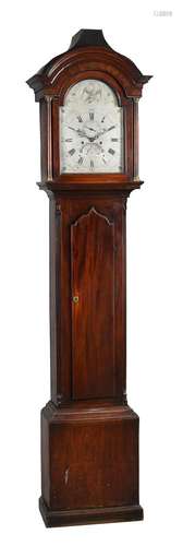 A GEORGE III CORNISH MAHOGANY EIGHT-DAY LONGCASE CLOCK