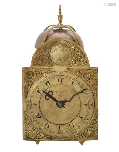 A GEORGE III BRASS LANTERN CLOCK MADE FOR THE MIDDLE-EASTERN...