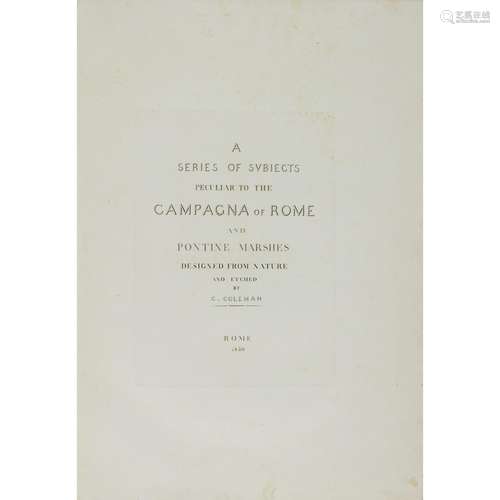 Coleman, C. A Series of Subjects Peculiar to the