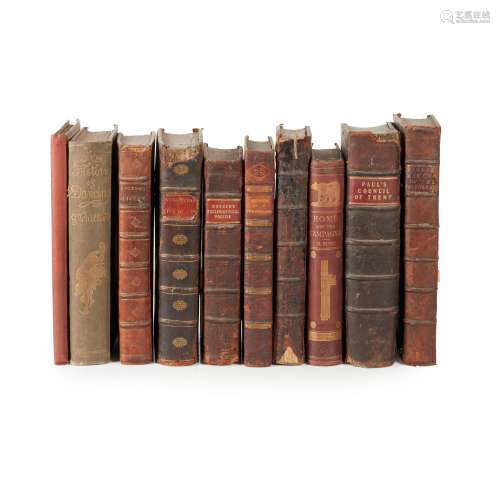 Folio and quarto volumes a collection of ten,