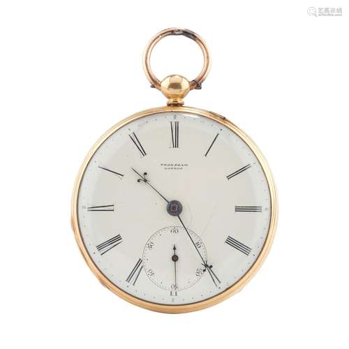 AN 18CT GOLD CASED POCKET WATCH CHARLES FRODSHAM,