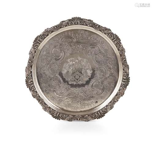 A COMPOSITE CIRCULAR SALVER LONDON ASSAY OFFICE, LO…