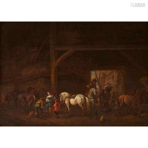 AFTER PHILIPS WOUWERMAN TRAVELLERS AT A STABLE