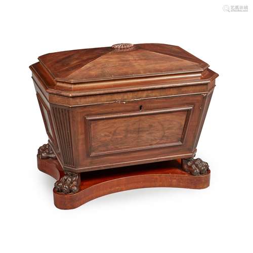 A REGENCY MAHOGANY WINE COOLER EARLY 19TH CENTURY