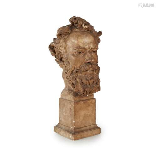 ATTRIBUTED TO LILIAN HAMILTON BUST OF A GENTLEMAN,