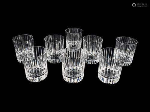 A Set of Eight Baccarat Harmonie Crystal Tumblers