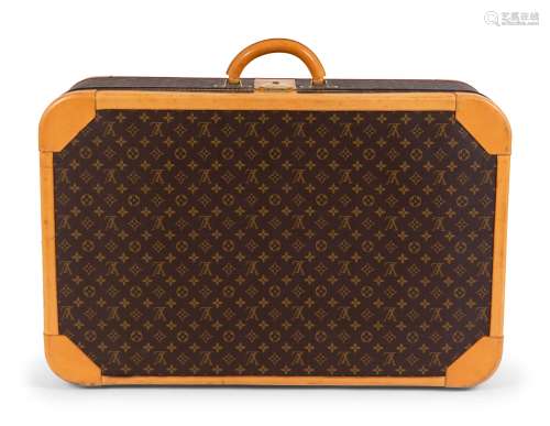 A Louis Vuitton Hard Sided Suitcase Height 21 x width