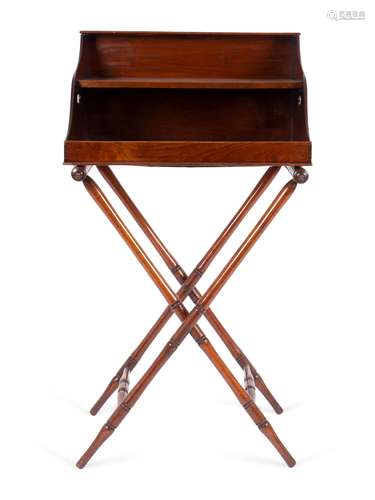 An English Mahogany Butler's Stand Height