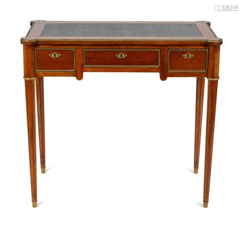 A Louis XVI Style Ladies Walnut Writing Desk Height 30