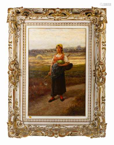 Artist Unknown 19th/20th Century Peasant Girl on